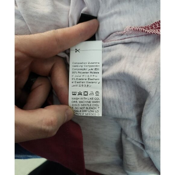 Shein Cold Shoulder Ombre Top Pink Large - Picture 4 of 4